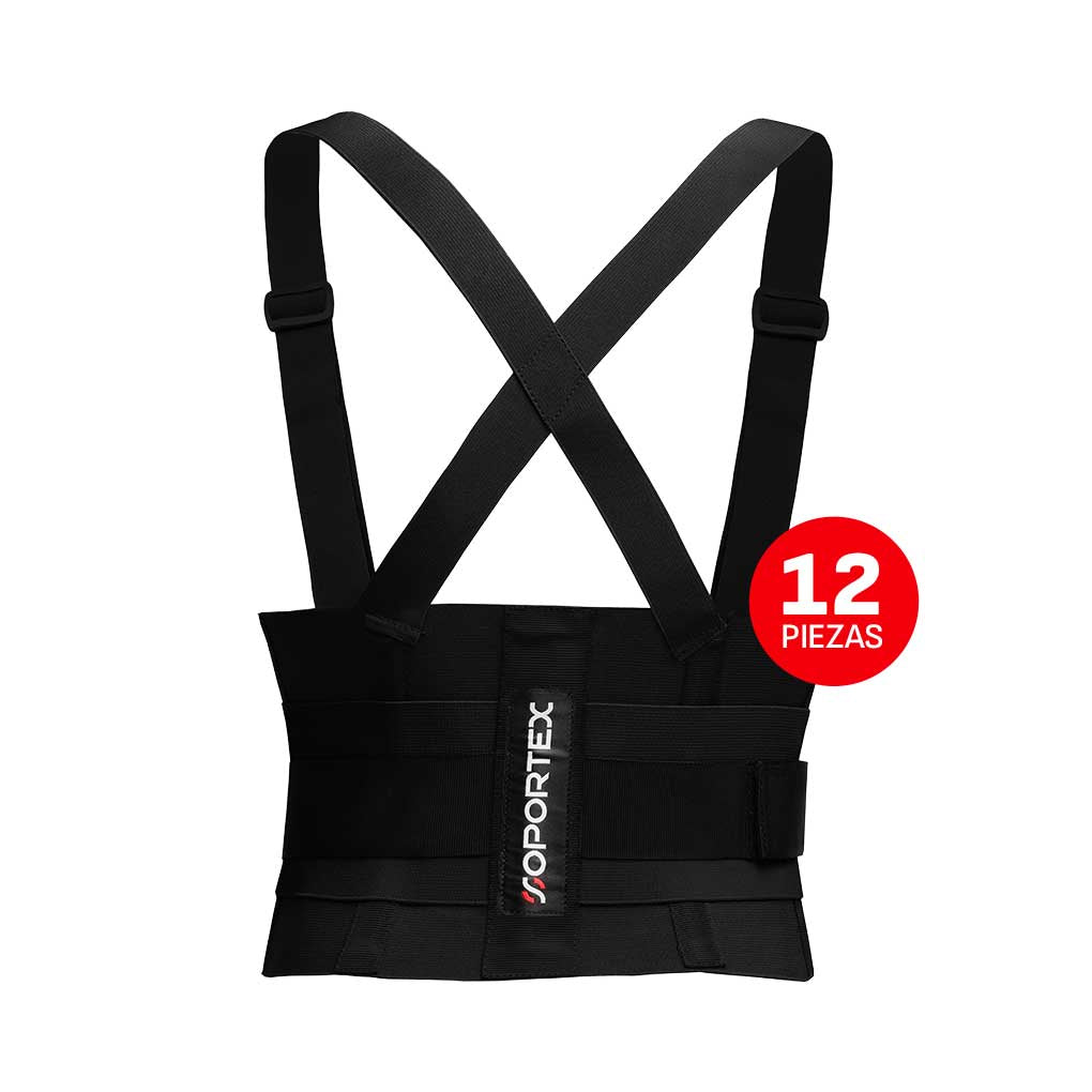 Black Industrial Belt - 12-piece Pack