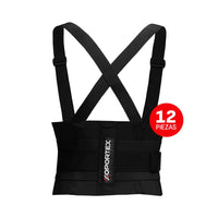 Faja Industrial Negra - Paquete de 12 piezas