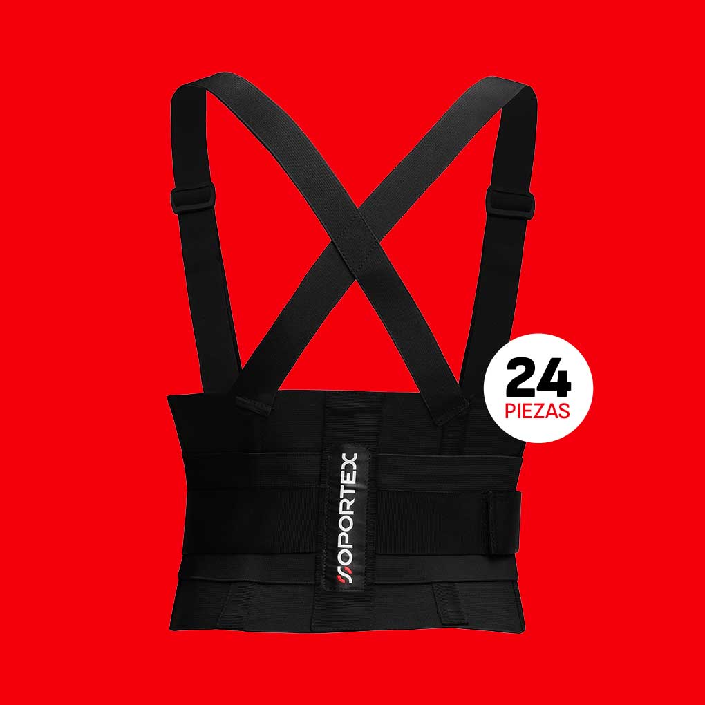 Faja Industrial Negra - Paquete de 24 piezas