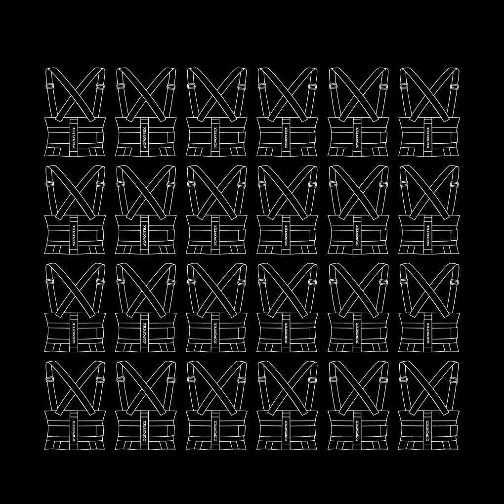 Faja Industrial Negra - Paquete de 24 piezas