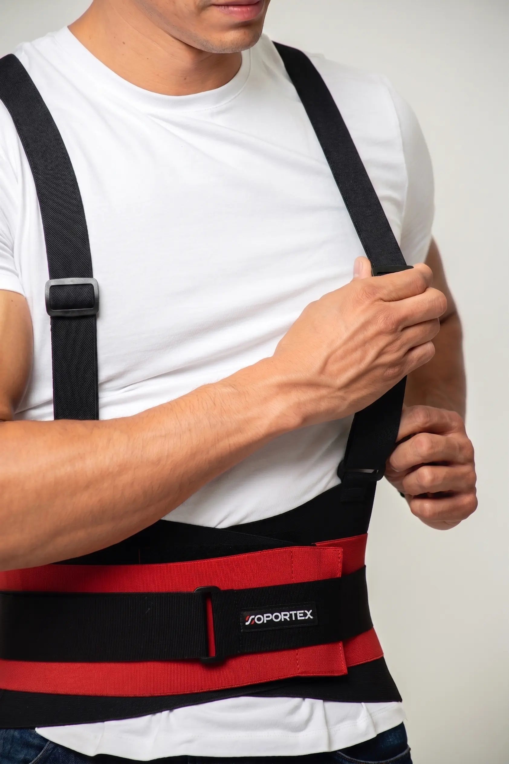 Faja Sacrolumbar Industrial Roja